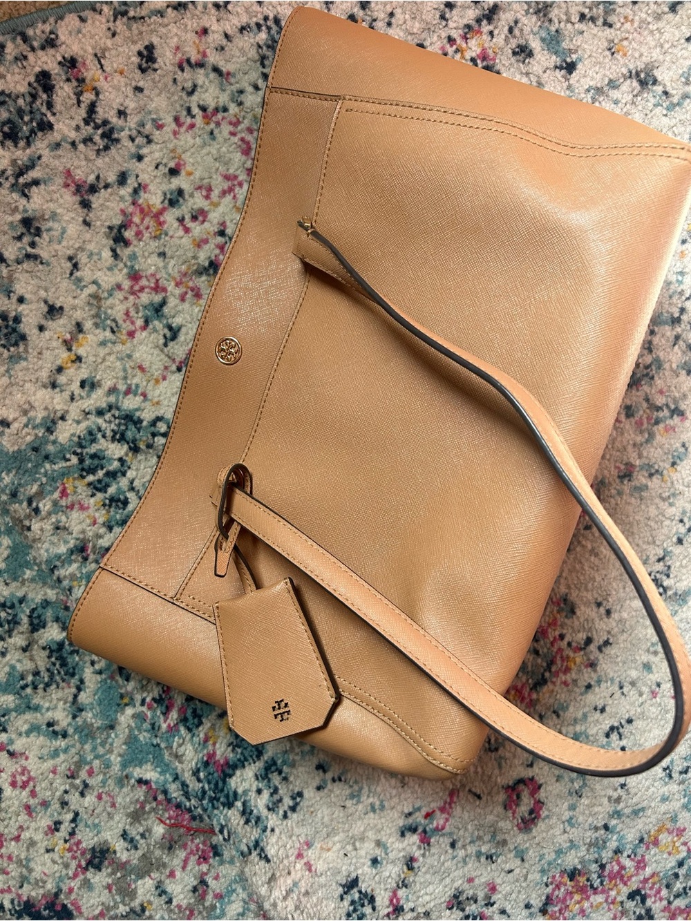 Tory Burch Tan Leather Shoulder Bag